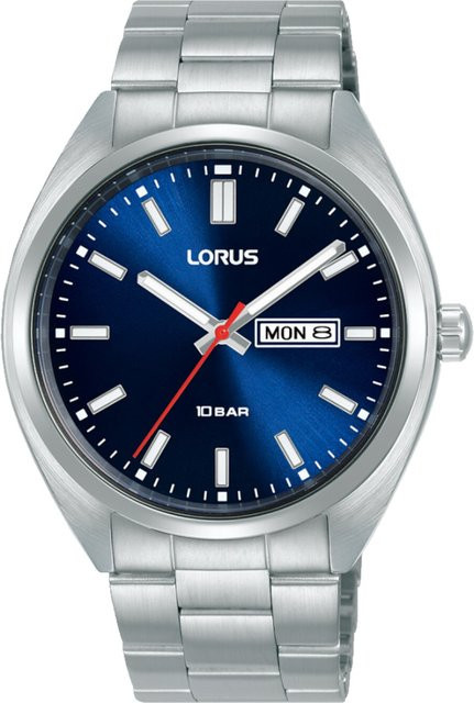 Lorus Armbanduhr, Quarz, Edelstahl, Blau, 42 mm, Herren - Bild 1