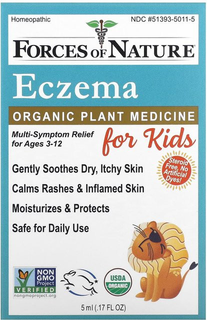 Forces of Nature Organisches pflanzliches Arzneimittel gegen Ekzeme, Kinder, 5 ml - Bild 1