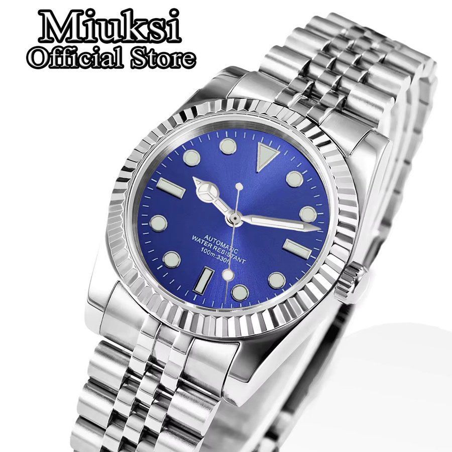 Miuksi Armbanduhr Automatik, Edelstahl, Schwarz, Saphirglas, 36 mm, Herren - Bild 2