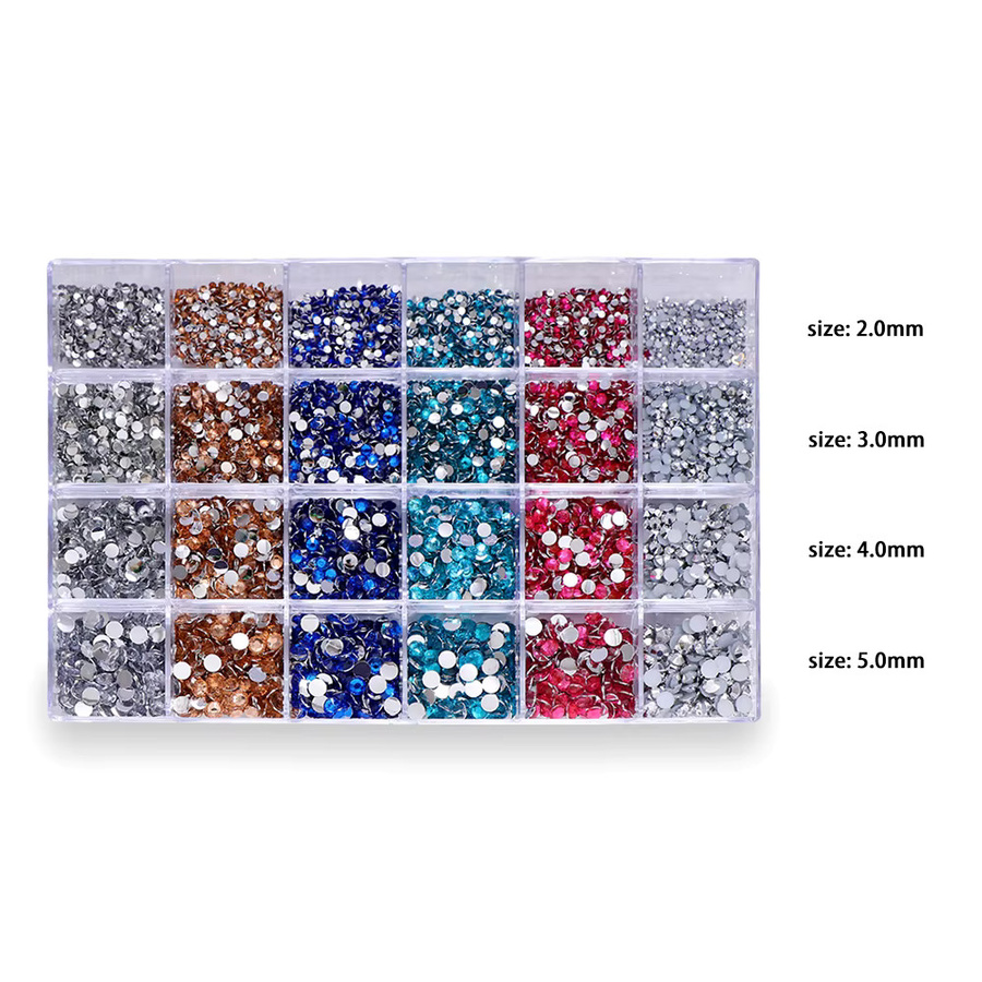 Ywbeads Nagel Strass Kristalle, Bunte Glitter Edelsteine, 16500 Teile - Bild 3