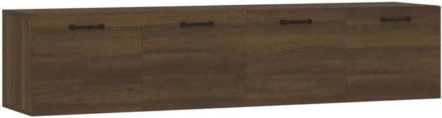vidaXL Wandschränke 2er-Set in Braun Eichen-Optik aus Holzwerkstoff, B/T/H: 60 x 36,5 x 35 cm - Bild 1