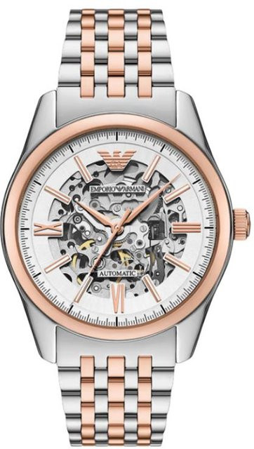 Emporio Armani Armbanduhr Automatik, Edelstahl, 43 mm, Herren, Grau - Bild 1