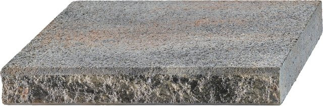 Kann Bruchsteinmauer Mauerabdeckplatte Jura-Nuanciert in Grau und Multicolour, B/T/H: 60 x 35 x 8 cm - Bild 1