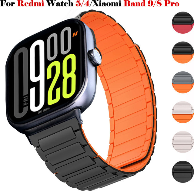 Xiaomi Uhrenarmband Silikon, orange, Unisex - Bild 1