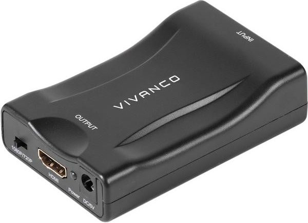 Vivanco HDMI Konverter inklusive Netzteil in Schwarz (47173) - Bild 1