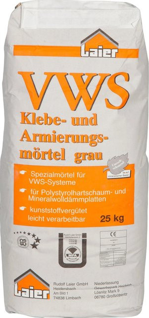 Laier Klebe- und Armierungsmörtel Grau 25 kg - Bild 1