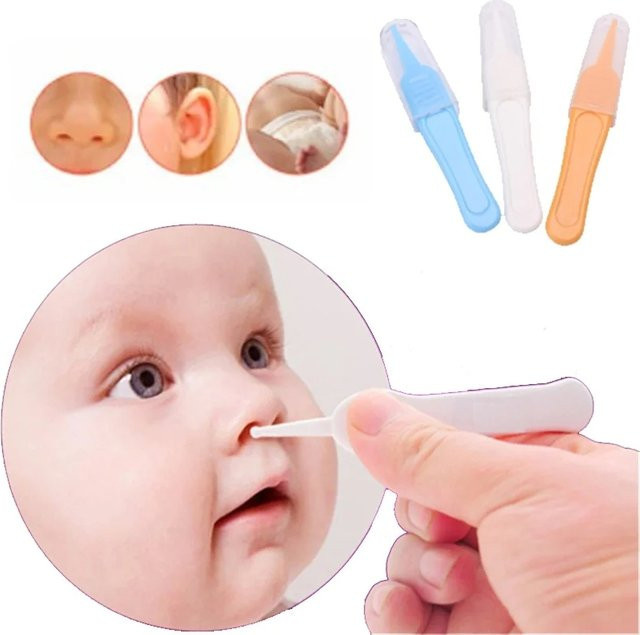Baby Dig Booger Clip Reinigungswerkzeug für Kleinkinder zur sicheren Pflege von Nase und Ohren in Orange - Bild 1