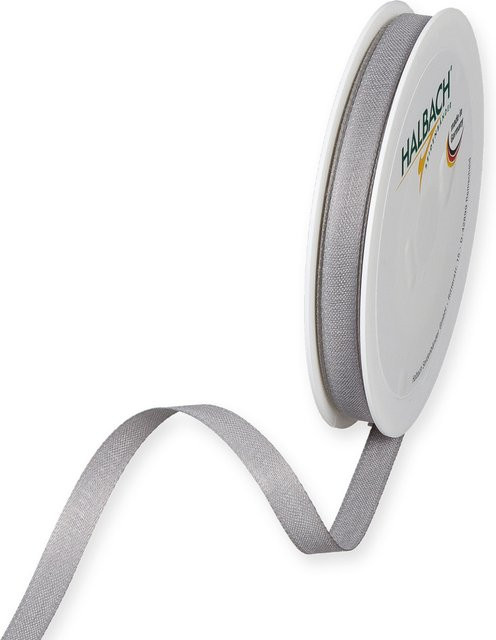 Halbach Dekoband in Baumwolloptik aus Polyester, Grau, Breite: 10 mm, Länge: 7 m - Bild 1