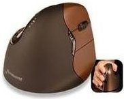 Evoluent VerticalMouse 4 Small kabellose vertikale Maus für Rechtshänder mit optischem Sensor und 6 Tasten in Schwarz oder Braun - Bild 2