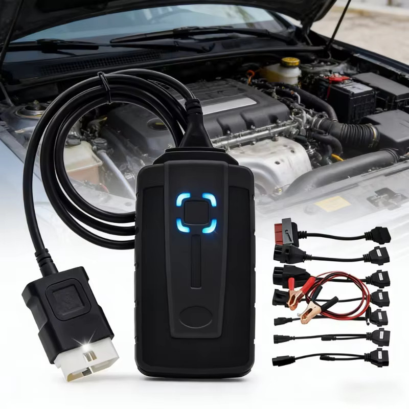 Wurth WOW Snooper V5.008 R2 Bluetooth OBD2 Diagnosegerät für PKW und LKW mit VIN-Lesefunktion und Scanner in Schwarz - Bild 2