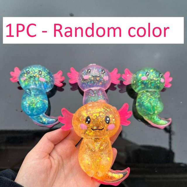 Supermarket GO Salamander Malzose Fidget Spielzeuge, Quetschbare Axolotl - Bild 1