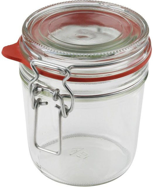 Dr. Oetker Einmachglas mit Bügelverschluss Liebevoll hausgemacht, transparent, 530 ml - Bild 1