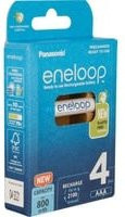 Panasonic eneloop AAA Akku NiMH 800 mAh 1,2V Schwarz 4er-Pack - Bild 1