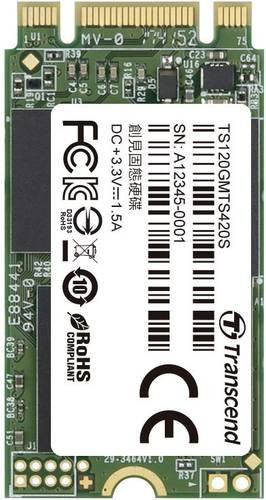 Transcend 420S 120GB Interne M.2 SATA SSD 2242 mit 3D NAND Technologie TS120GMTS420S - Bild 1