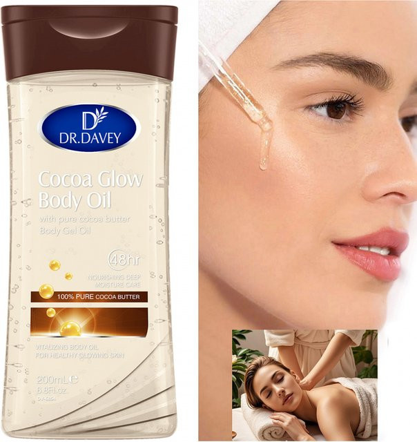 DR.DAVEY Kakao-Glow Körperöl, 200 ml, Unisex - Bild 1