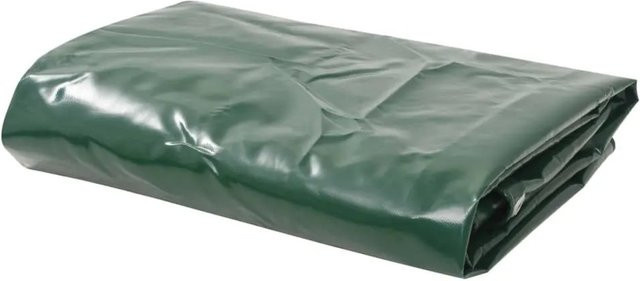 vidaXL Abdeckplane aus PVC in Grün mit 650 g/m², B/T: 4 x 3 m - Bild 1