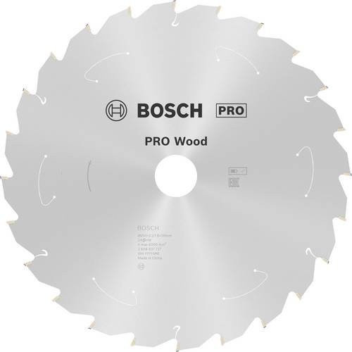 Bosch PRO Wood Hartmetall Kreissägeblatt für Akkusägen mit 24 Zähnen, Durchmesser: 250 mm, Bohrung: 30 mm - Bild 1