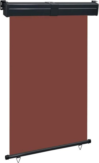 Furnicato Balkon-Seitenmarkise aus Polyester in Braun, B/H: 125 x 250 cm - Bild 1