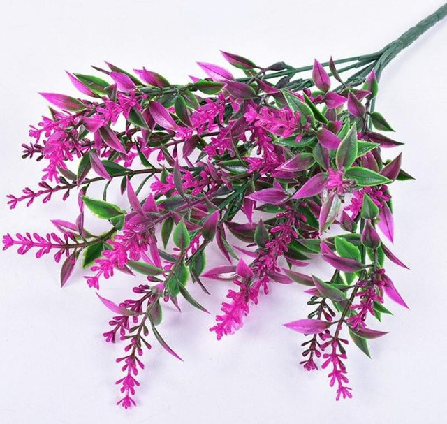 Houspace Künstlicher Lavendel in Rosa aus Kunststoff für Hochzeit und Dekoration - Bild 1