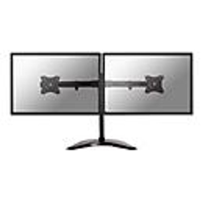 Neomounts NM-D335DBLACK 2fach Monitor-Tischhalterung in Schwarz für 10 bis 27 Zoll mit VESA 75x75 mm, neigbar und schwenkbar - Bild 3