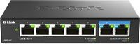 D-Link DMS-107/E Unmanaged Gigabit Ethernet Switch 5+2 Port Schwarz - Bild 1