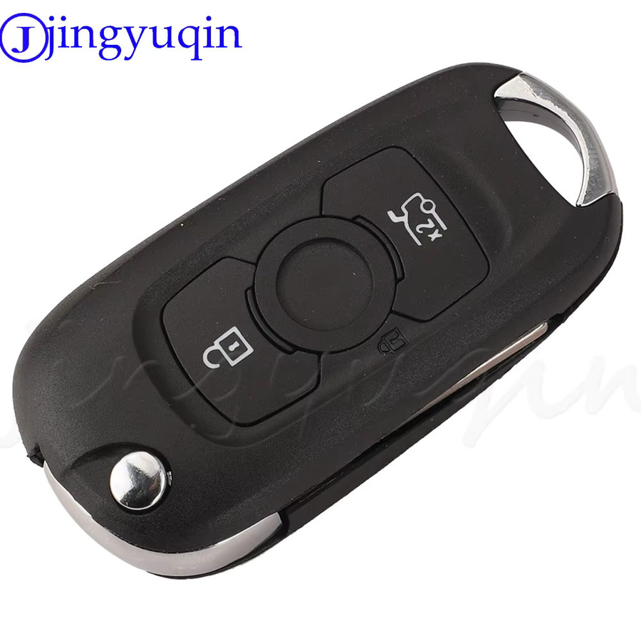Jingyuqin Flip Folding Remote Auto Schlüssel Shell Case Fob mit 3 Tasten in Schwarz für Opel Astra K, Buick Verano, Regal, Excelle GT, Excelle XT und Lacrosse - Bild 2