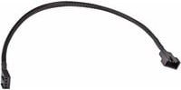 Alphacool Verlängerungskabel 4-Pin auf 4-Pin, Schwarz, Länge: 30 cm - Bild 1