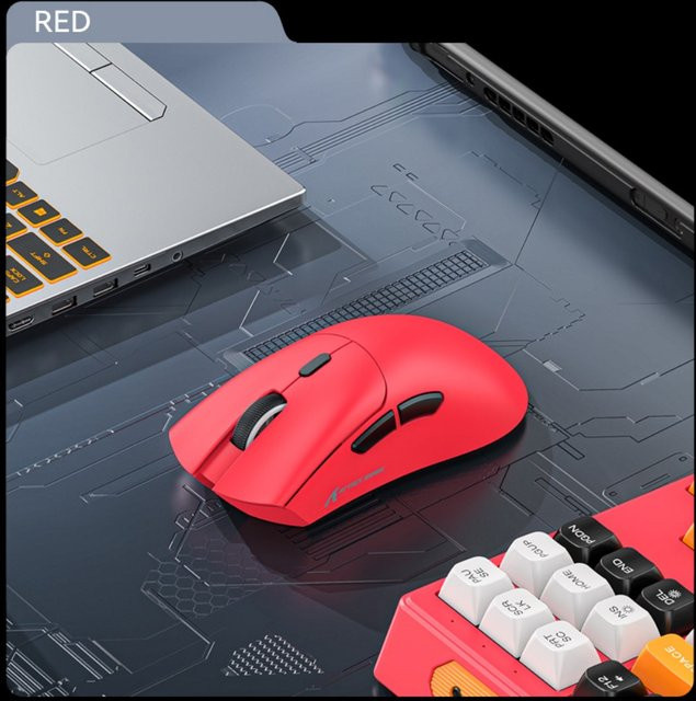 Attack Shark R1 Kabellose Gaming-Maus in Weiß mit 18000 DPI und PAW3311 Sensor, Tri-Mode-Verbindung und Makro-Programmierbarkeit für deinen PC - Bild 1