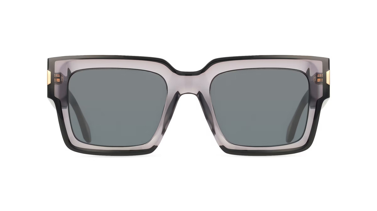 Just Cavalli SJC108V Sonnenbrille, Vollrand, Quadratisch, Acetat, Unisex, grau - Bild 1