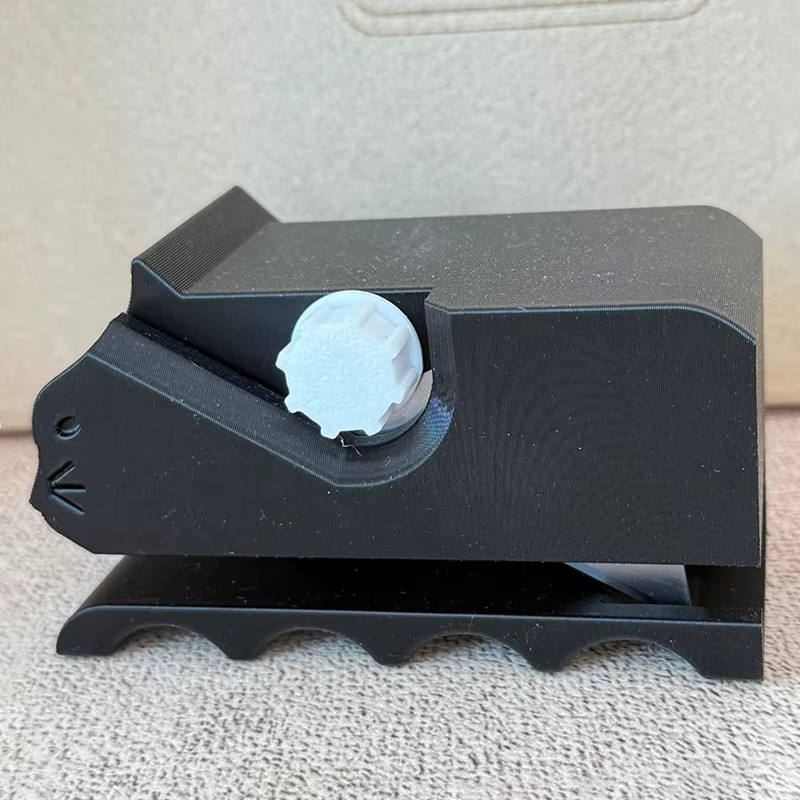 Katzenförmiger Karton-Cutter aus Kunststoff in Blau, 3D-gedrucktes Schiebe-Messer für Papier und DIY-Projekte - Bild 2