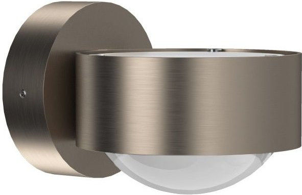 Top Light Puk Mini Wandleuchte in Nickel matt mit mattem Glas-Zylinder - Bild 1