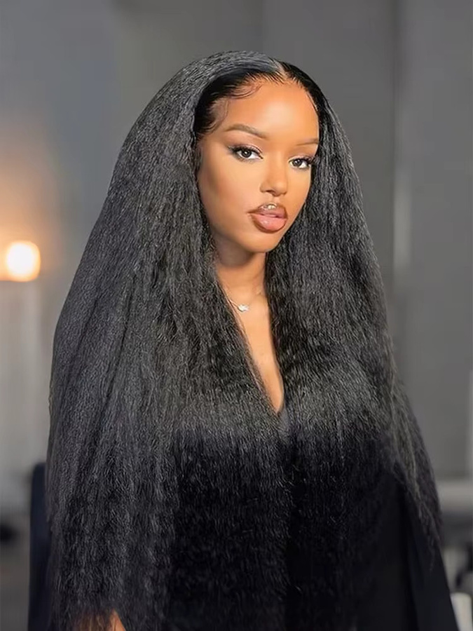 Alana beauty Kinky Straight Clip-In Haarverlängerungen, 7 Stück, Damen - Bild 7