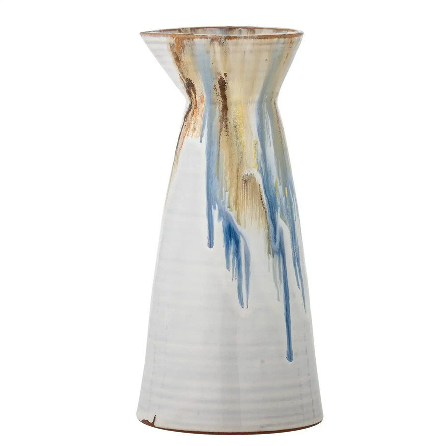 Bloomingville Steingut Nettie Schale Blau 1,3 l - Bild 1
