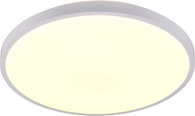 Reality LED-Deckenleuchte Slope Weiß matt, dimmbar mit Fernbedienung, Durchmesser: 48,5 cm - Bild 1