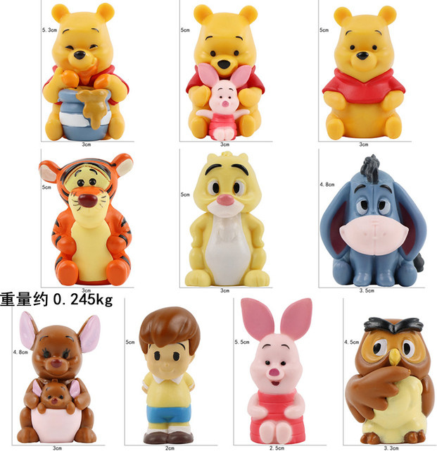 Disney Winnie Puuh Tigger Ferkel Hase, Figurenmodelle, Bunt / Mehrfarbig - Bild 1