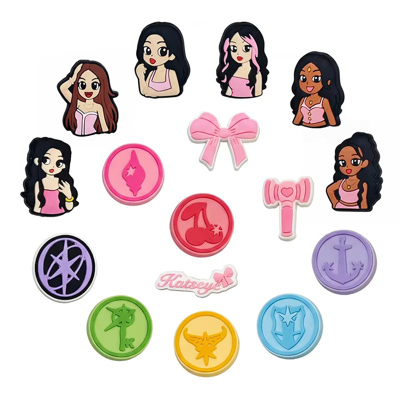 Hot Toys Katseye Musikalische Schuh-Charms, Cartoon-Schuhzubehör - Bild 3
