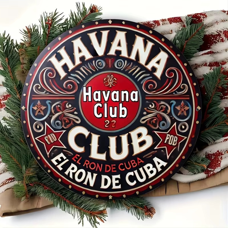 Havana Club Retro-Aluminium-Wandschild, Multicolor, B/H: 20 x 20 cm - Bild 5