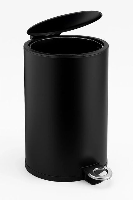 Euroshowers Kosmetikeimer mit Soft-Close-Funktion Schwarz 3 l - Bild 1
