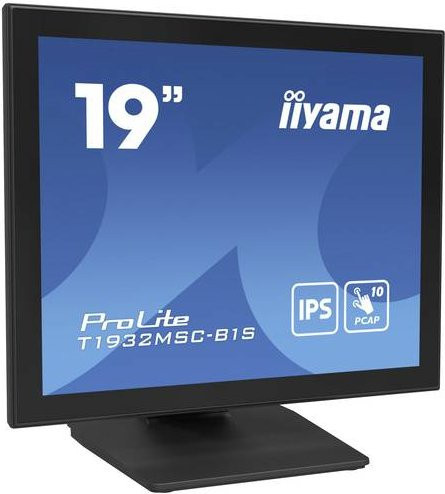 iiyama ProLite T1932MSC-B1S Touchscreen-Monitor, 48,3 cm (19 Zoll), IPS, 1280 x 1024 Pixel, Multi-Touch, Schwarz - Bild 1