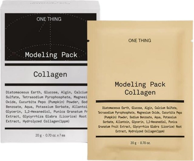 ONE THING Kollagen Modelliermaske, Gesicht, 7 x 20g - Bild 1