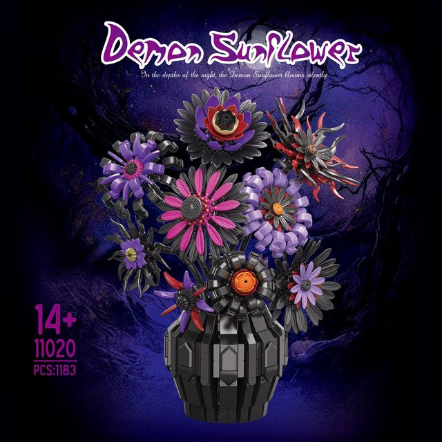 JAKI Sonnenblumen Bausteine Set, 1183 Teile, ab 14 Jahre - Bild 1