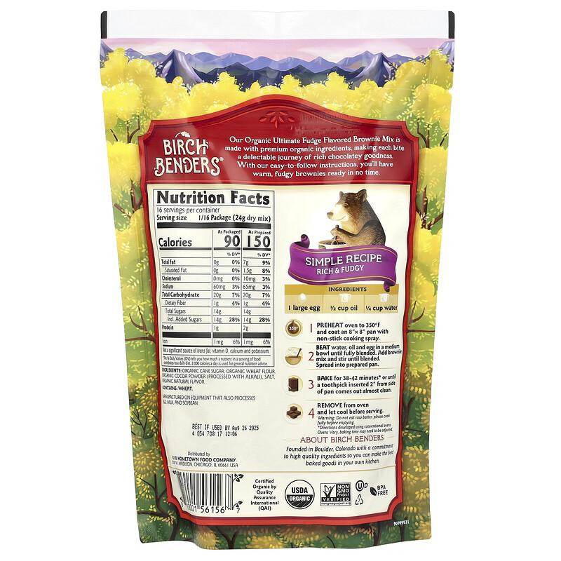 Birch Benders Brownie-Mischung Ultimate Fudge Bio 380 g - Bild 2