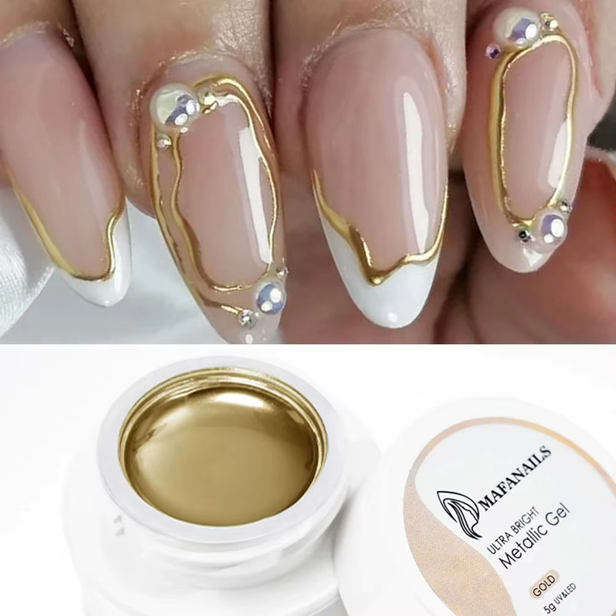 MAFANAILS Nagellack, Gold, Metallic, 5 ml - Bild 2
