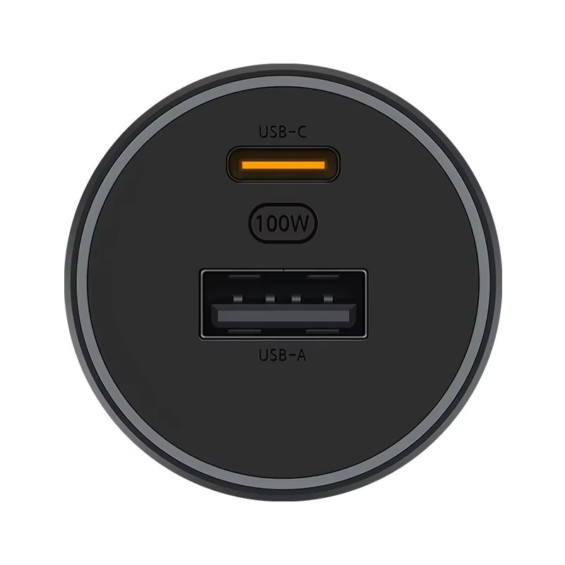 Xiaomi MIJIA 100W Auto-Ladegerät mit Dual USB-Ausgang USB-A und USB-C in Schwarz mit LED-Anzeige - Bild 3