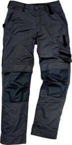 Excess Arbeitshose Champ in Schwarz mit Kniepolstertaschen aus Poly-Cotton, Größe 48 - Bild 1