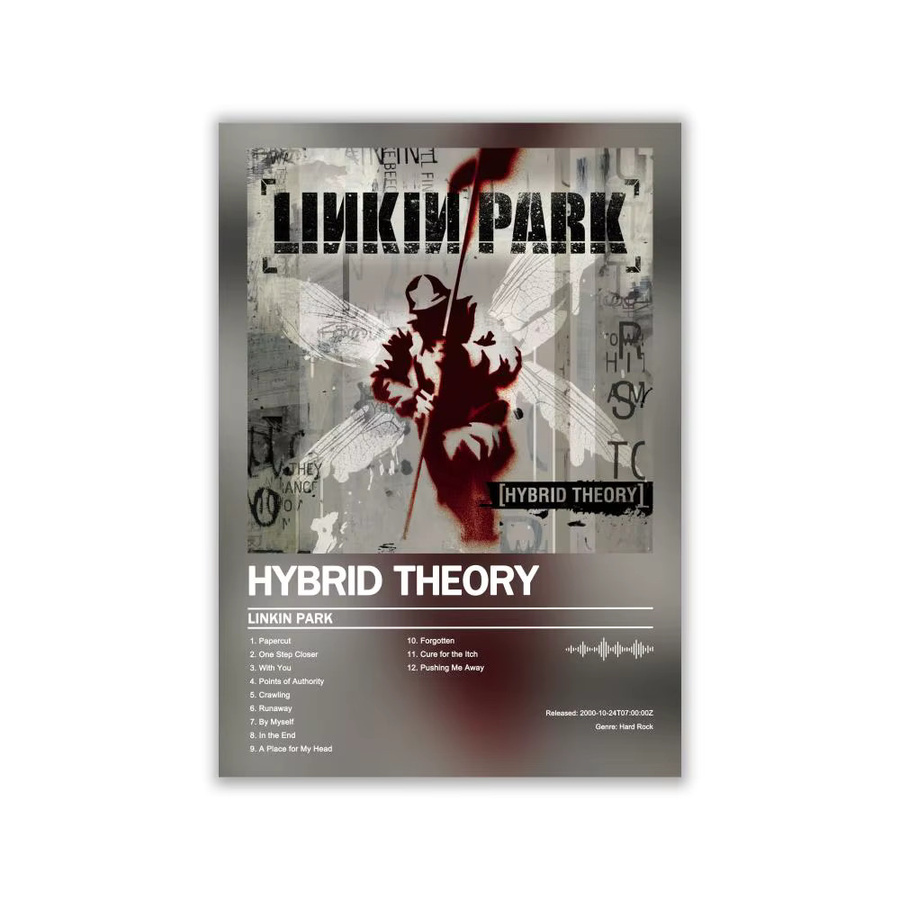 Linkins P-Park Poster-Album-Set, modernes Leinwandgemälde mit abstraktem Kunstdruck in Multicolor und Weiß, Wandkunstwerk für dein Zimmer, B/H: 30,0 x 21,0 cm - Bild 2