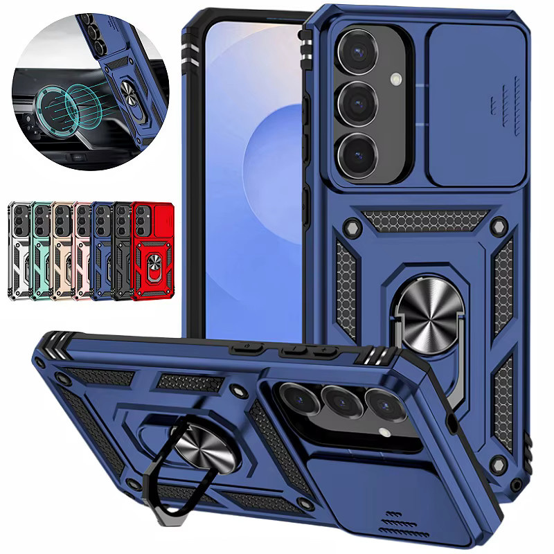 Magnetische Ring Halterung Schutzhülle für Samsung Galaxy S26 S25 FE S24 S23 S22 Plus Ultra in Blau - Bild 6
