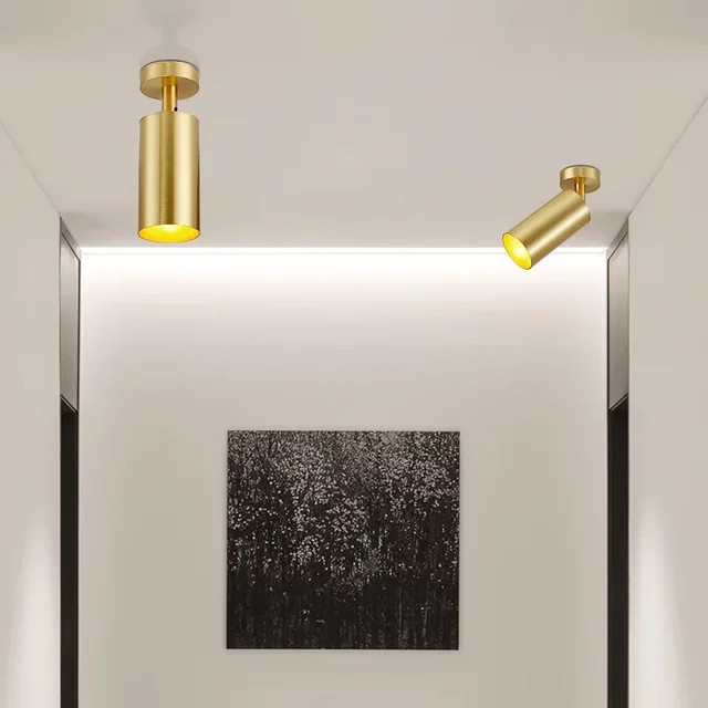 OSABO LED-Deckenleuchte in Gold aus Aluminium mit G9 Leuchtmittel für Wohnzimmer und Schlafzimmer - Bild 1