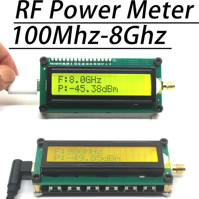 Dykbcells AD8319 RF Leistungsmesser ARW227 Hochpräziser 24Bit Radio Antennen Signal Detektor mit Type-C Anschluss für 915MHz, 2.4GHz und 5.8GHz - Bild 1
