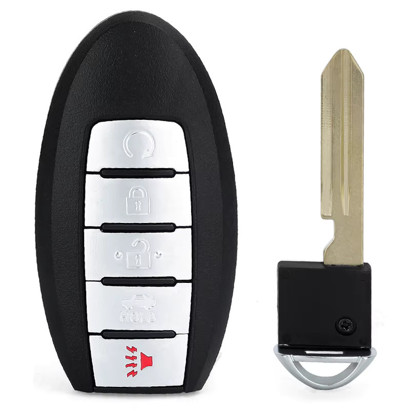 KEYECU ID46 Chip Schlüsselloser Fernbedienungsschlüssel für Nissan Armada Patrol und Infiniti JX35 QX80, 433,92MHz, Schwarz - Bild 3